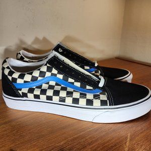 NWOT VANS Old Skool Checkerboard Suede Black/white Sneaker Men (11.5)